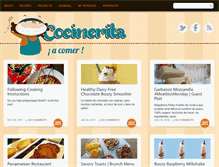 Tablet Screenshot of cocinerita.com
